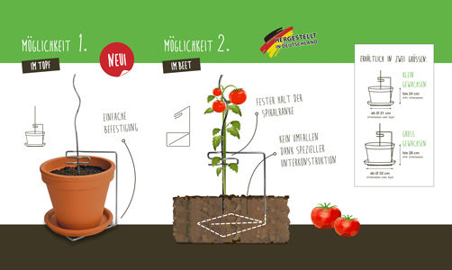 Stabhalter Tomaten Deko Garten Manual